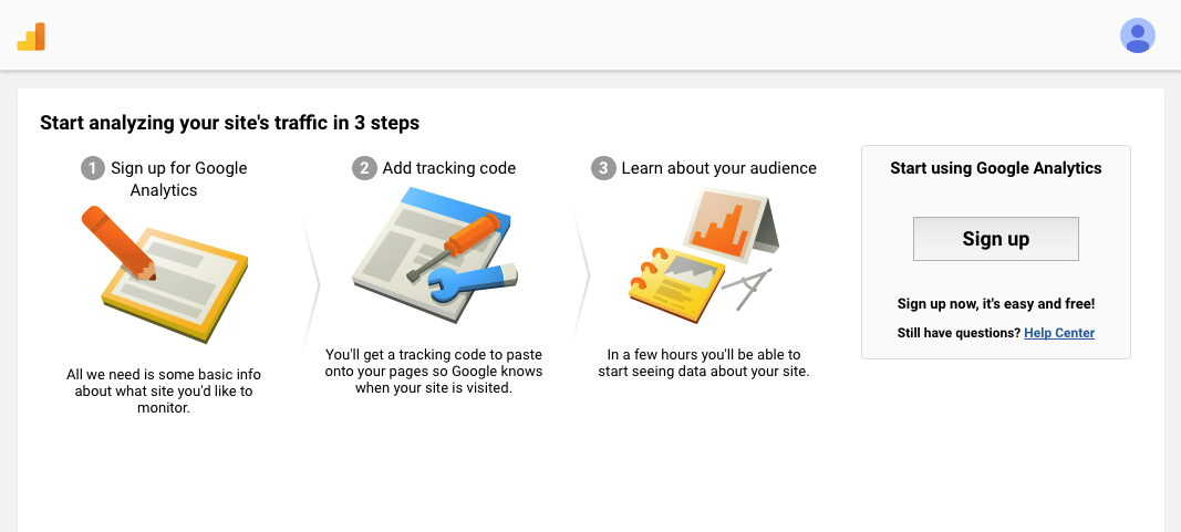 google analytics steps