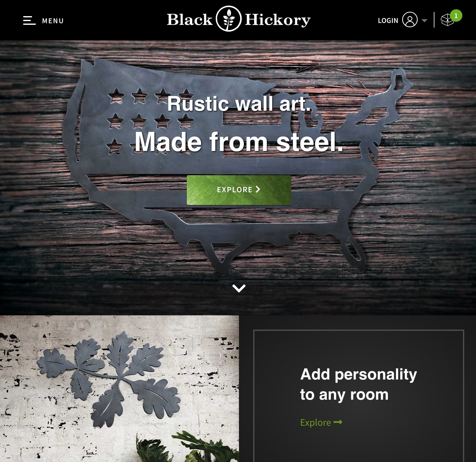 Black Hickory web project thumbnail