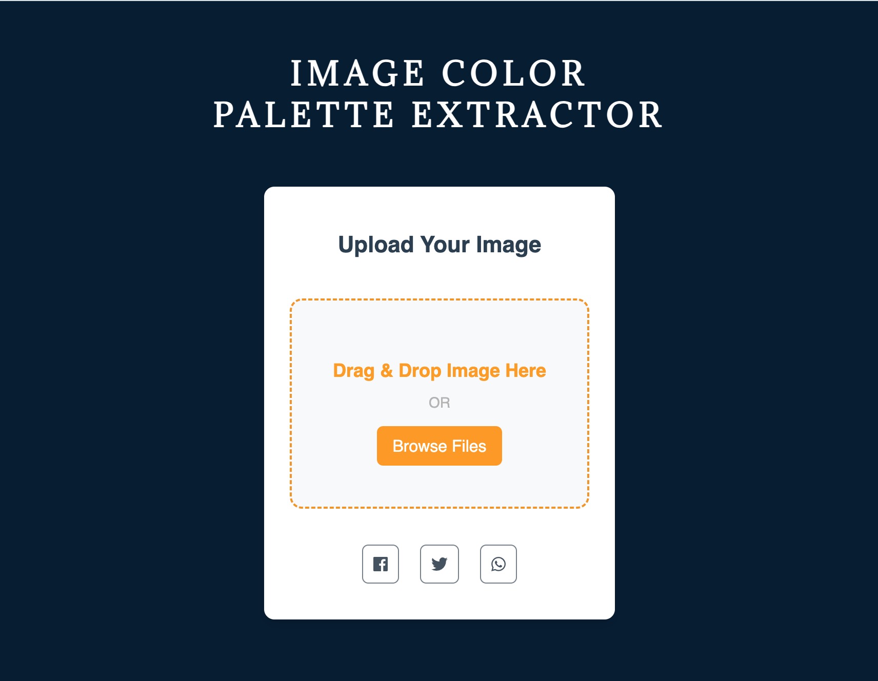 Image Color
Palette Extractor web project thumbnail