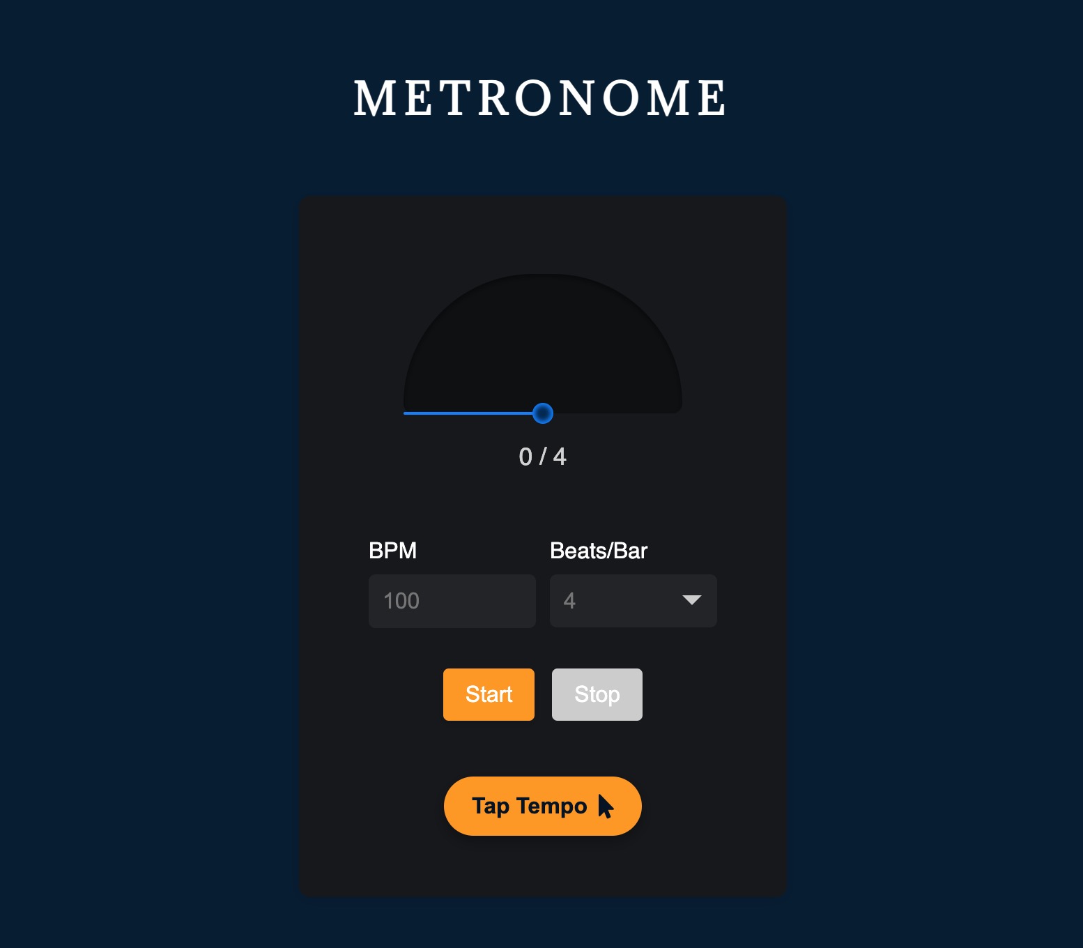 Metronome web project thumbnail